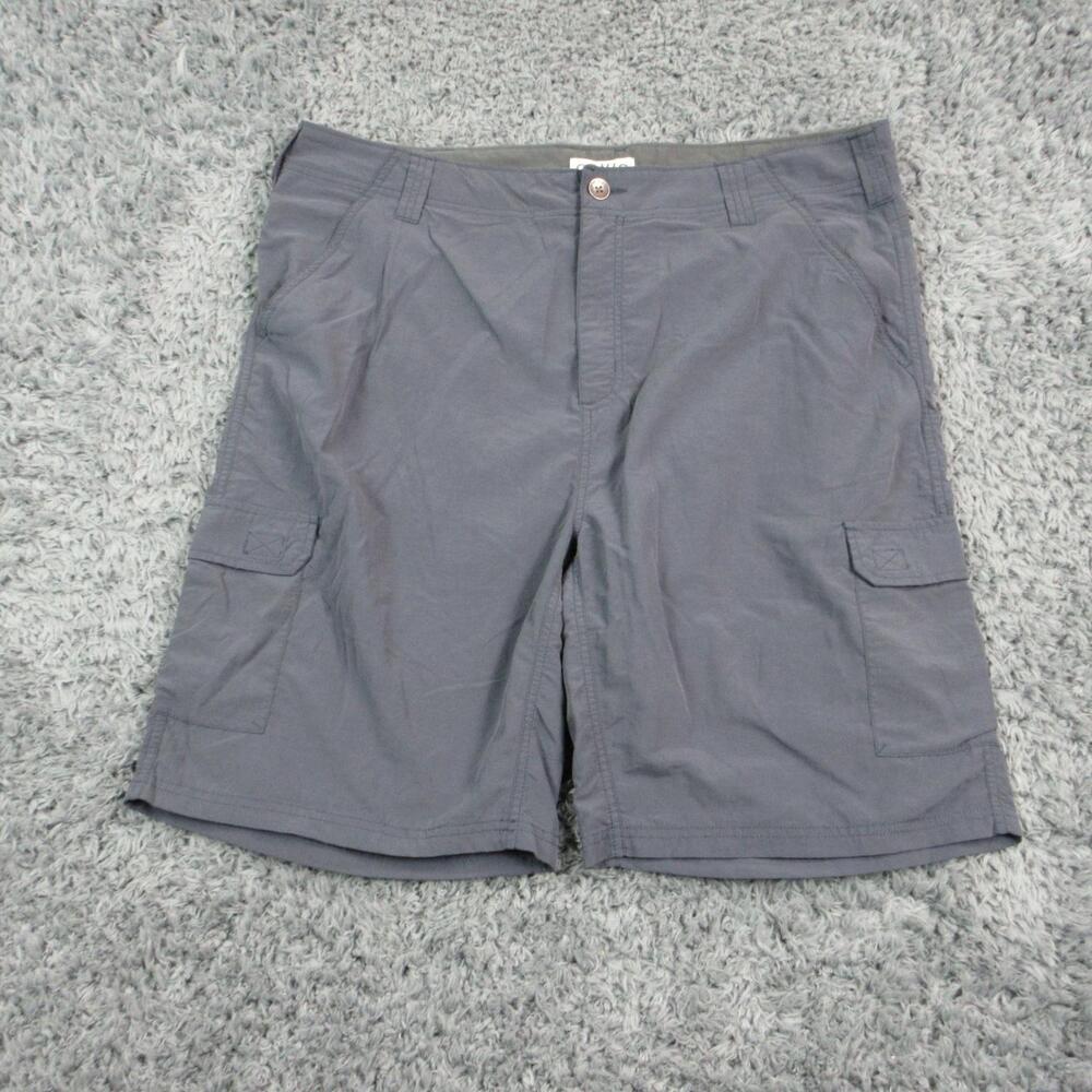 Orvis Cargo Shorts Mens 40 Gray Nylon Hiking Travel Golf Casual Pockets 40x9.5*